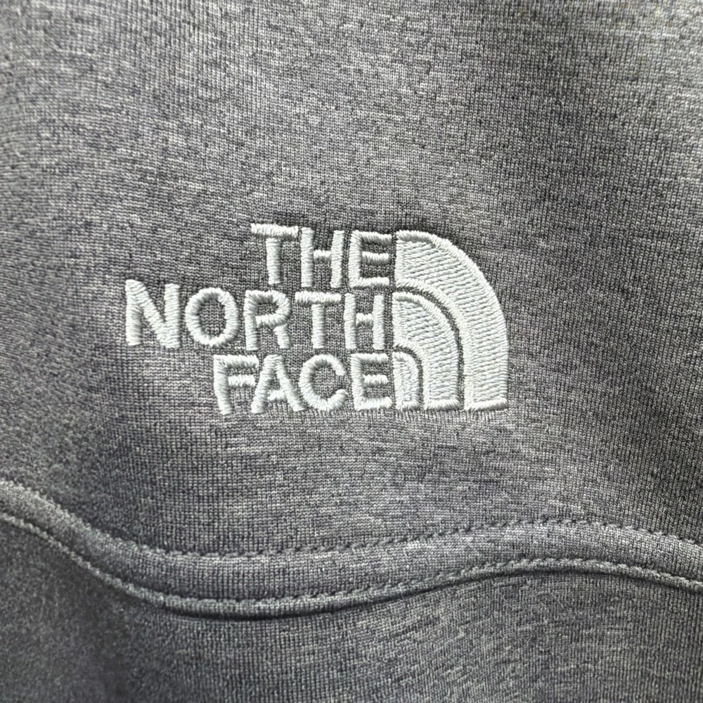 The North Face Men Gray Zip Up‎ Vest Sz XL Outdoor Logo Zipper Pockets Windwall